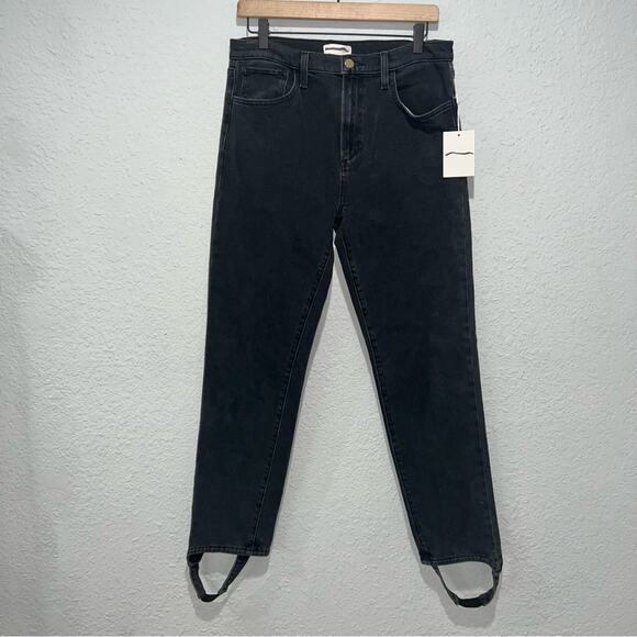 Favorite Daughter Evelyn High Rise Straight Leg Stirrups Jean - Picture 3 of 7